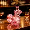 Squirrel Whiskey Decanter, Glass Animal Liquor Bottle with Stopper, Creative Wine Dispenser for Home Bar, Unique Gift for Whiskey Lovers