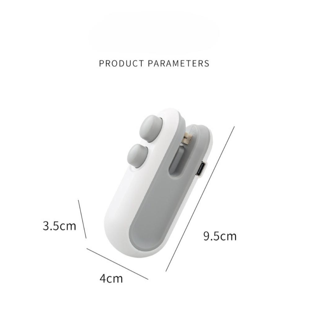 Mini Heat Bag Sealing Machine Package Sealer Bags Plastic Food Sealer Clip Bag Handheld Food Packaging Heat Sealer