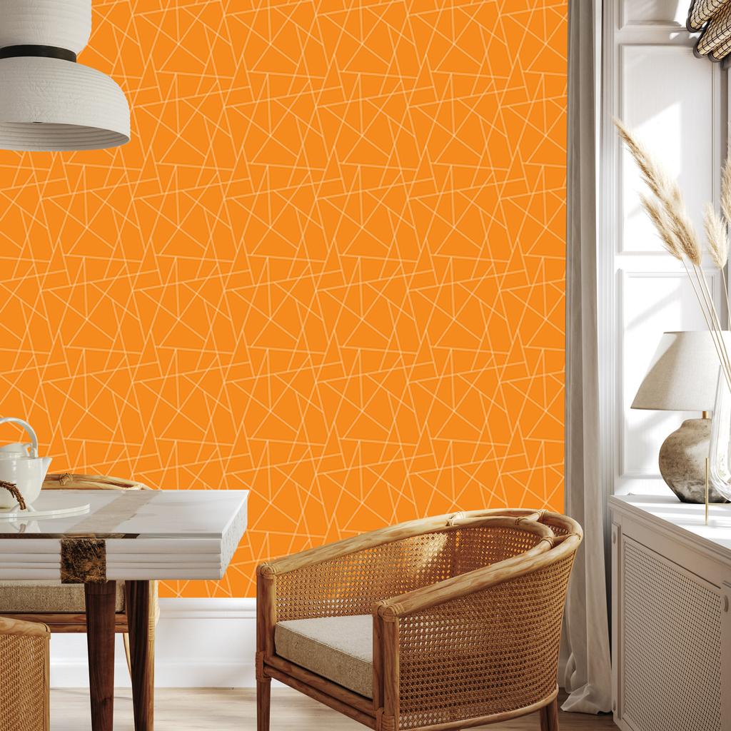 Wallpaper Geometric pattern background gold, center gold 50x1000