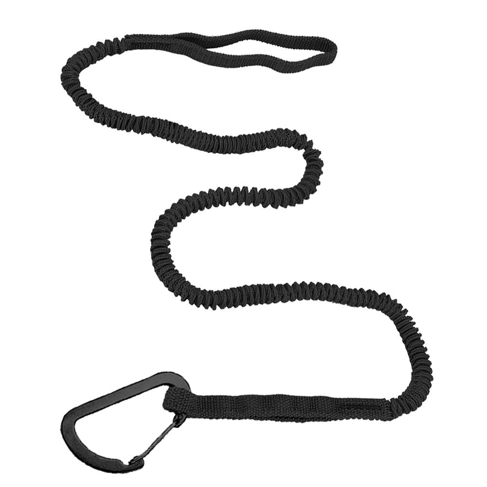 4/2/1pc Adjustable Elastic Kayak Rod Lanyard Canoe Paddle Leash Fishing Rod Leash Safety Rope Carabiner Rowing Boats Accessories