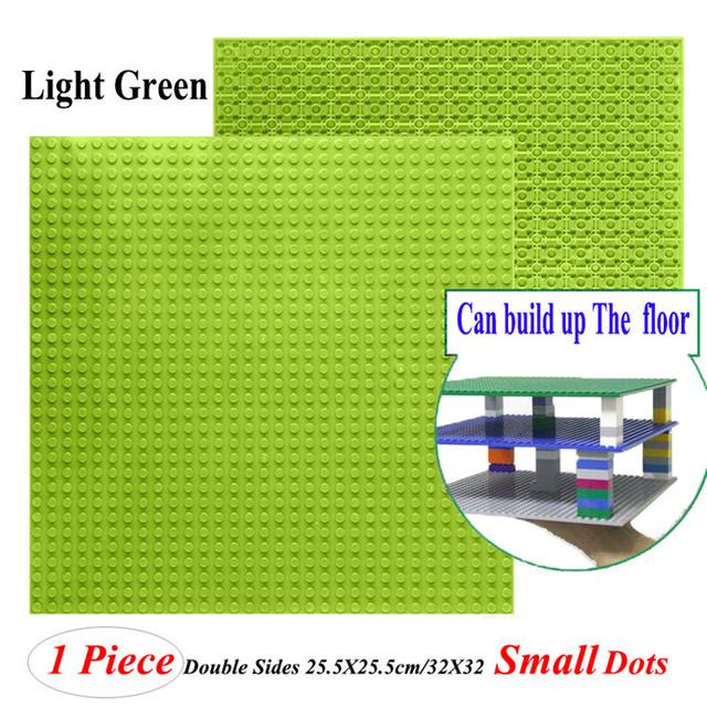 Hot 32*32 Dots Double-Sided Baseplates Small Bricks Diy Building Blocks Base Plate Ww2 Compatible Legoes Parts City Figure