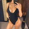 New Sexy Strappy V Neck High Cut Women Swimwear One Piece Swimsuit Female Backless Monokini Bather Bathing Suit Swim Lady
