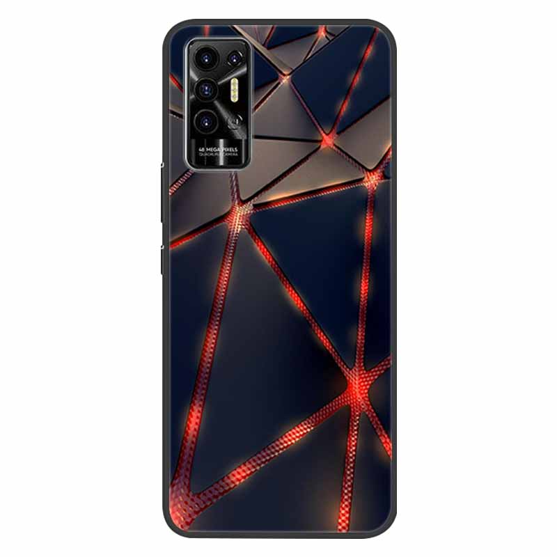 For Tecno Pova 2 Case Pova2 Shockproof Soft silicone TPU Back Cover For Tecno Pova 2 Phone Cases Pova2 2021 Case Cute Cartoon