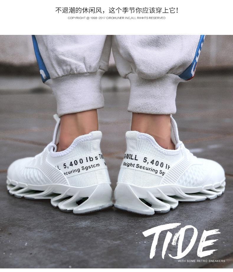 New Style Men 'S Shoes ,Knife -Edge Flying Woven Sports Shoes ,Breathable Running Shoes ,Men 'S Trendy Sports Large Size