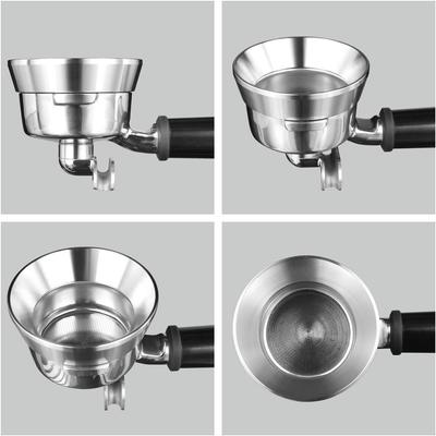 51/54/58mm Espresso Dozaj Hunisi, Paslanmaz Çelik Portafilter Dozaj Halkası Profesyonel Espresso Kahve Tozu Hunisi Halkası