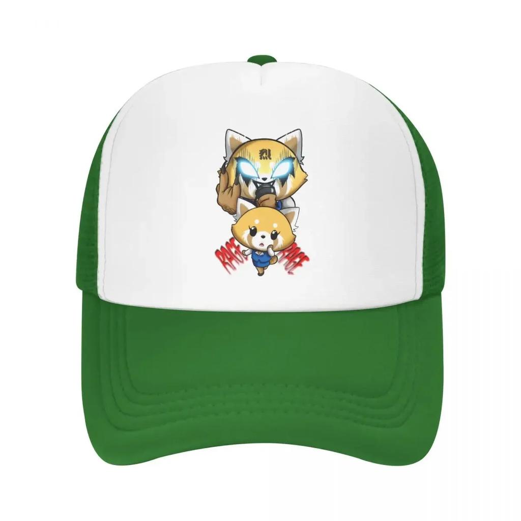 Custom Heavy Metal Aggretsuko Baseball Cap Sun Protection Unisexga Aggressive Retsuko Trucker Hat Autumn Personalized Dad Hat