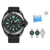 Seiko Prospe Automatic Mechanical Movement Silicone Strap Watch Men's Watches Black Dial SRPH97K1