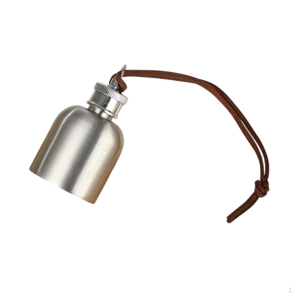 Hip Flask Drinking 1oz Lightweight Portable with Lid Liquor Container Oil Can for Hiking