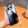 J-Jujutsu Y-Yuji I-Itadori-JKYI Phone Case For iPhone 17,16,15,14,13,12,11 Plus,Pro Max,XS,Colored Silver Plated Inside Cover