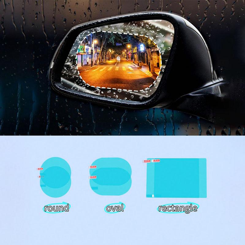 Premium High-Clarity Car Mirror Film - Waterproof, Anti-Fog & Anti-Glare Protection, Universal Fit for Most Vehicles, Hassle-Fre