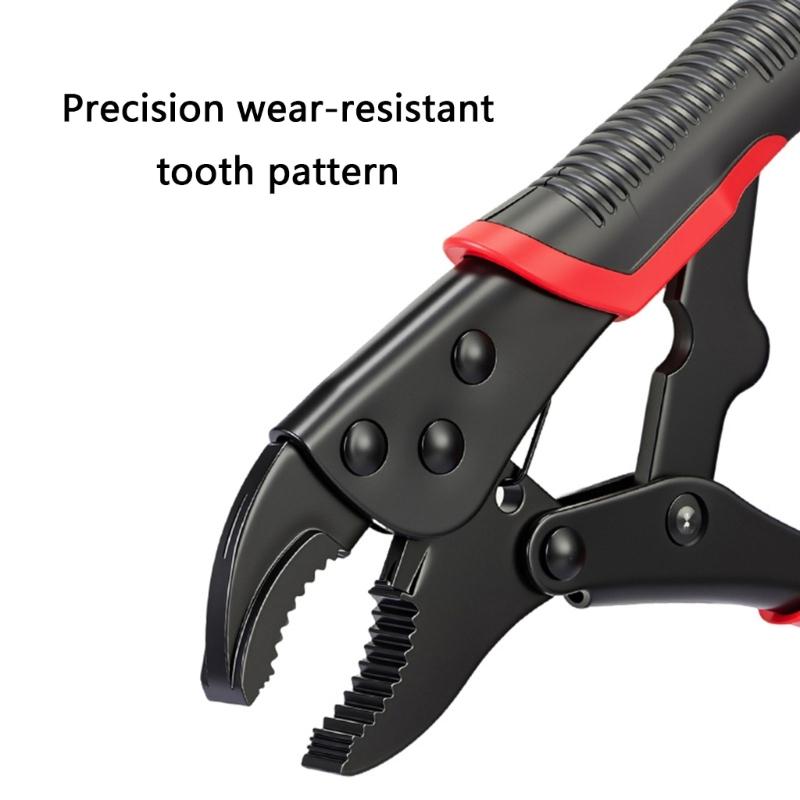 Quality Carbon Steel Locking Clamp Pliers With Accurate Teeth And Rolled Screw For Secure Fastening Industrial Projects