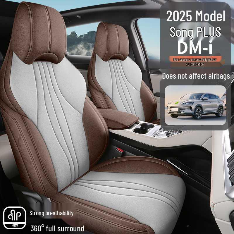 BYD Song PLUS Seat Covers: Glory Edition DMI/EV, Linen, 25 Models, Fully Enclosed Design