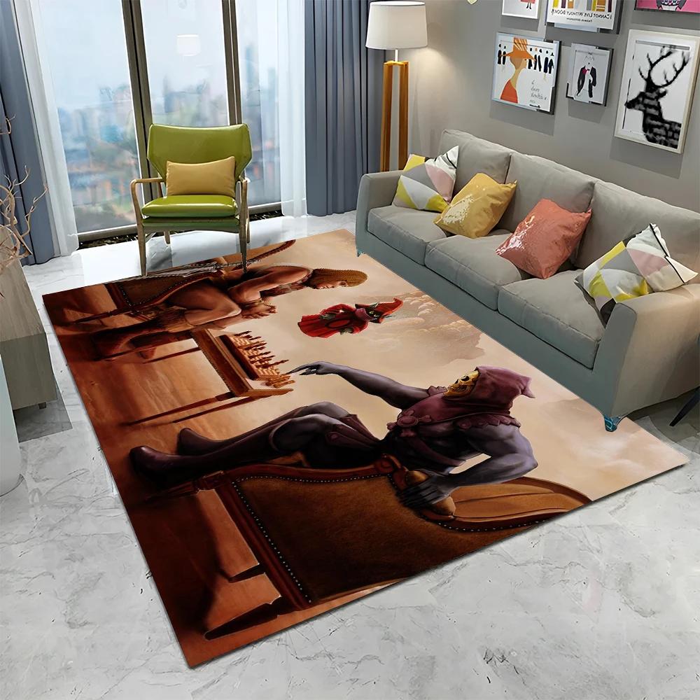 He Man Masters of The Universe Carpet Rug for Home Living Room Bedroom Sofa Doormat Decor,kids Play  Area Rug Non-slip Floor Mat