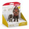 Figurine hagrid et crockdur, personnages de l'univers harry potter®, pour enfants dès 6 ans, schleich 42638 harry potter wizarding