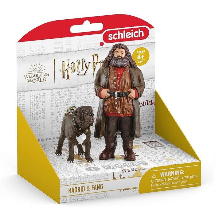 Figurine hagrid et crockdur, personnages de l'univers harry potter®, pour enfants dès 6 ans, schleich 42638 harry potter wizarding