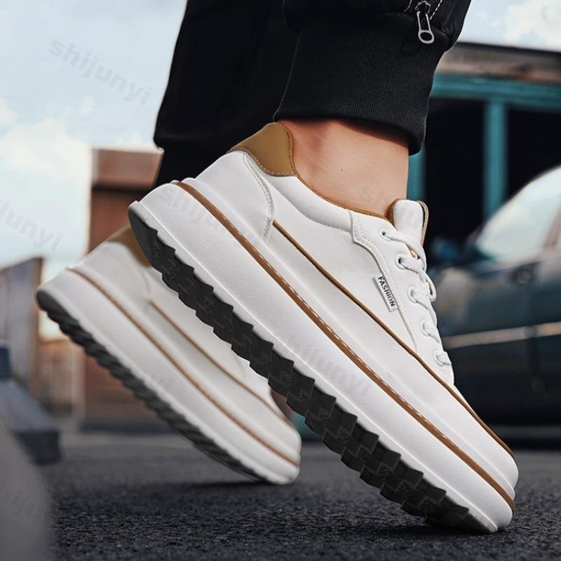 Fashion Niche Design Casual Low Top Thick Soled Shoes for Men 2025 Autumn Fashion Trend Versatile Comfortable Non Slip Platform sneakers