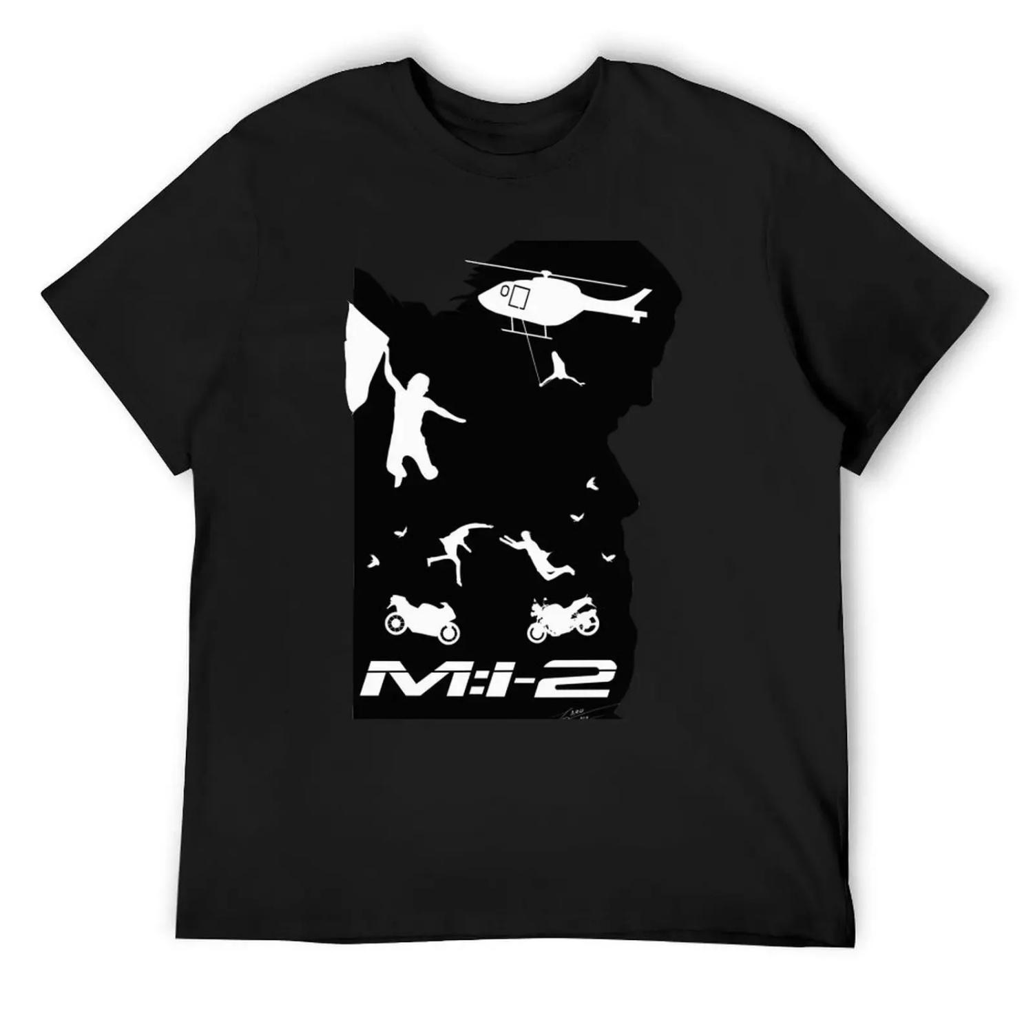 Миссия: Невыполнима 2 Футболка дизайнерские рубашки больших размеров топы оверсайз графическая футболка черные большие и высокие футболки для мужчин XXXXXL чёрный