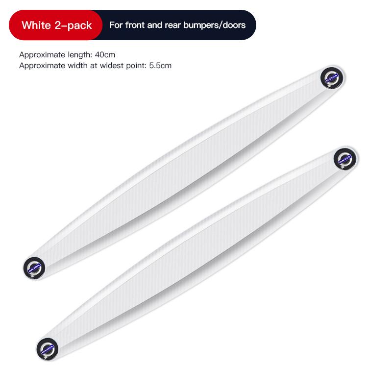 

2Pcs Door/Bumper Protective Trim Scratch Protection Car Accessories For Volvo V90 EX30 EX90 C40 S40 S80L XC-Classic C70 CX70 T6 білий