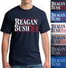 Reagan Bush 1984 Republican Presidential Election GOP T-Shirt Political Democrat