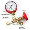 Air Conditioning Pressure Test Gauge HVAC Service Manifold Gauge Precision Air Conditioner Maintenance Pressure Gauge