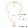 Pearl Necklace Crystal Heart Necklace Fashion Korean Wave Shiny Clavicle Chain Necklace Women Trending Party Gifts 25