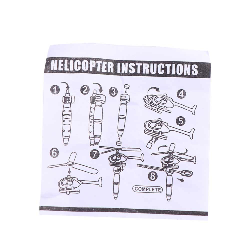 Plastic Pull Line Helicopter Toys With Assembled Handle Take-off Draw Toys  Children Gift