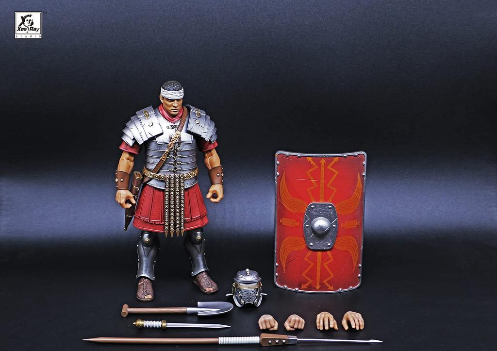 XESRAY STUDIO for 018 Roman Legion Infantry Scale PVC ABS Painted Movable Figure "Fight Glory" 1/12 &