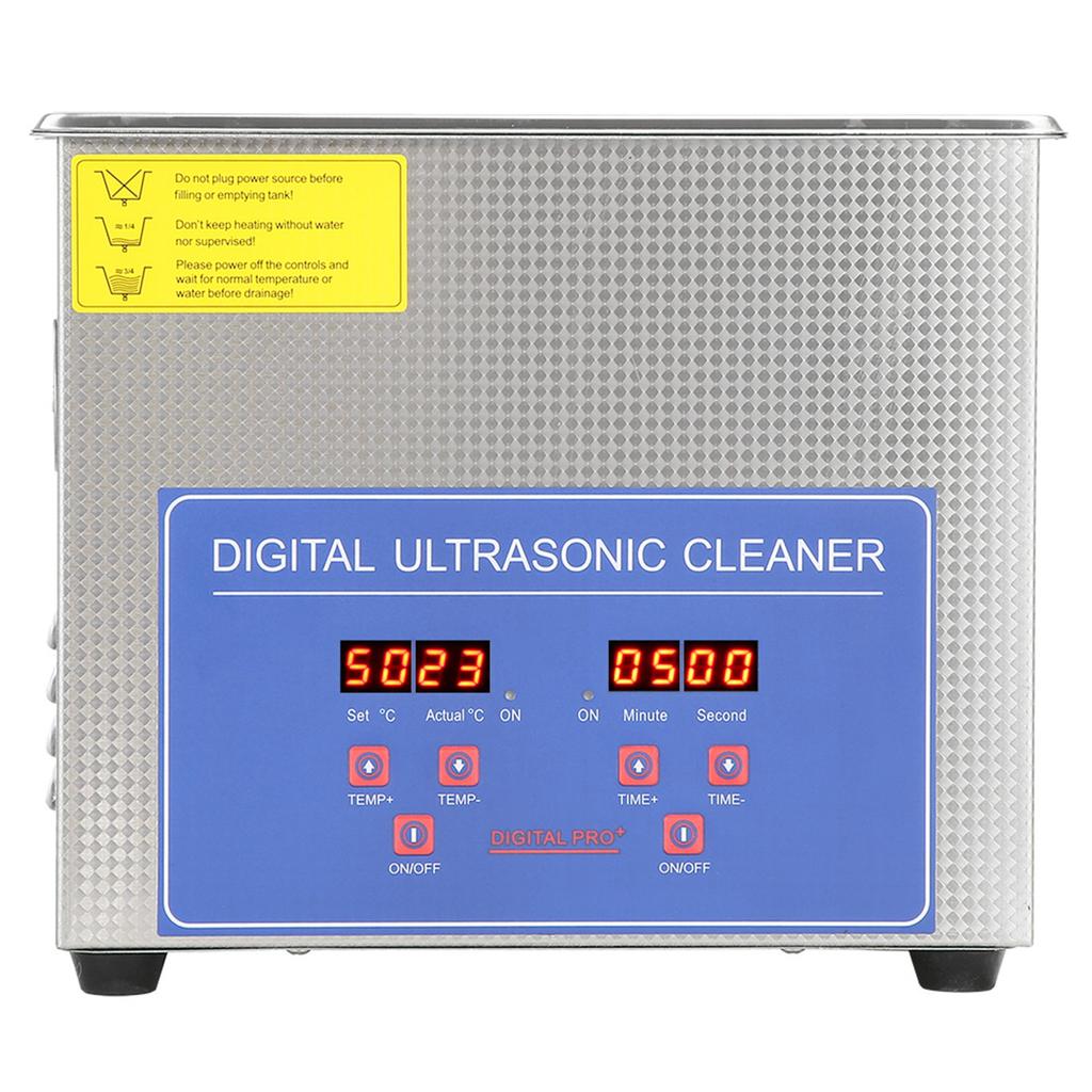 Digital Ultra Sonic Cleaner Bath Timer Stainless Tank Cleaning 3L Ultrasonic