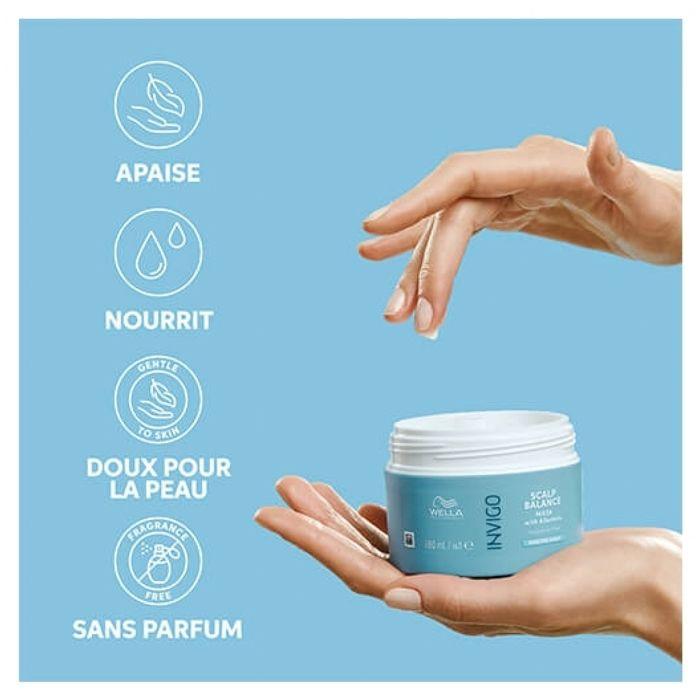 Sensitive Scalp Mask - Wella Professionals - Invigo Scalp Balance - 150ml - Detangling - Soothing