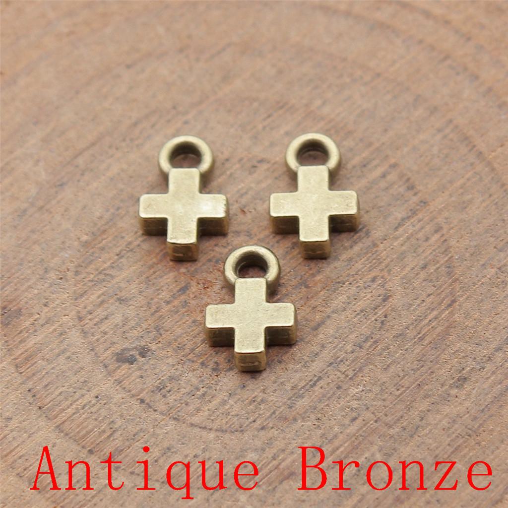 Heart Cross Shaped Charms Pendant For Bracelet Necklace Jewelry Making Craft Findings