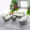 Miniature Furniture Sofa With Cushion Realistic Couch Scale Furniture For 1/20 1/25 1/30 Dollhouse Decors And Collector