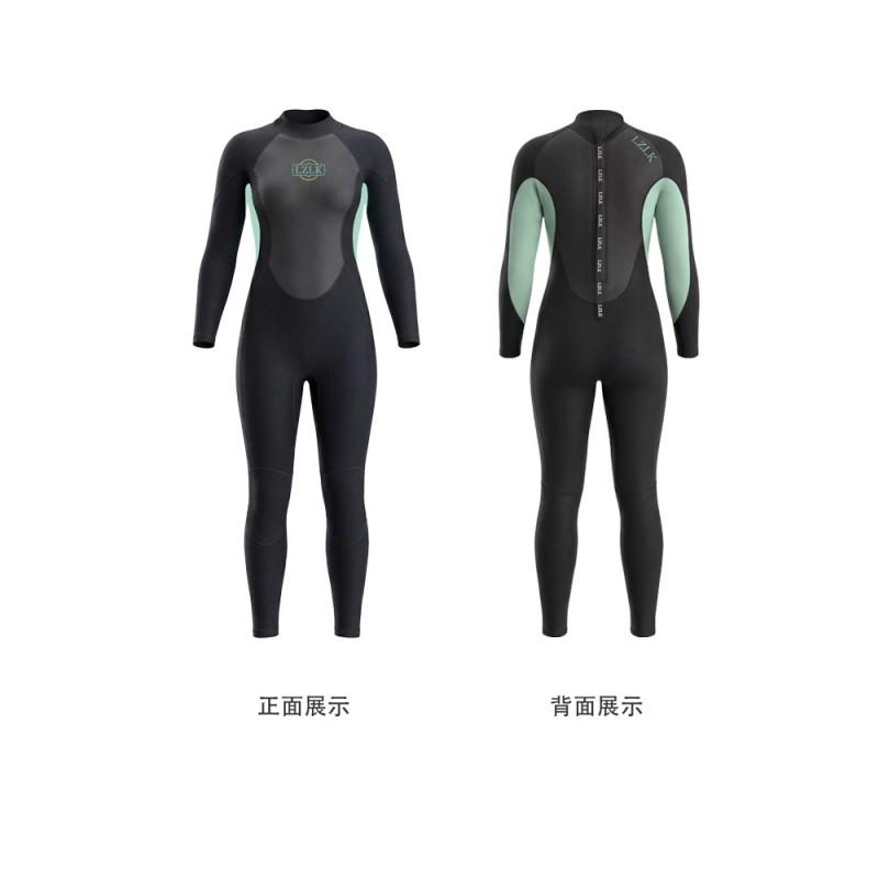Womens 3mm Full Body Wetsuit Snorkeling Surfing Diving Swimming UV Protection Thermal Warmth Chloroprene Neoprene
