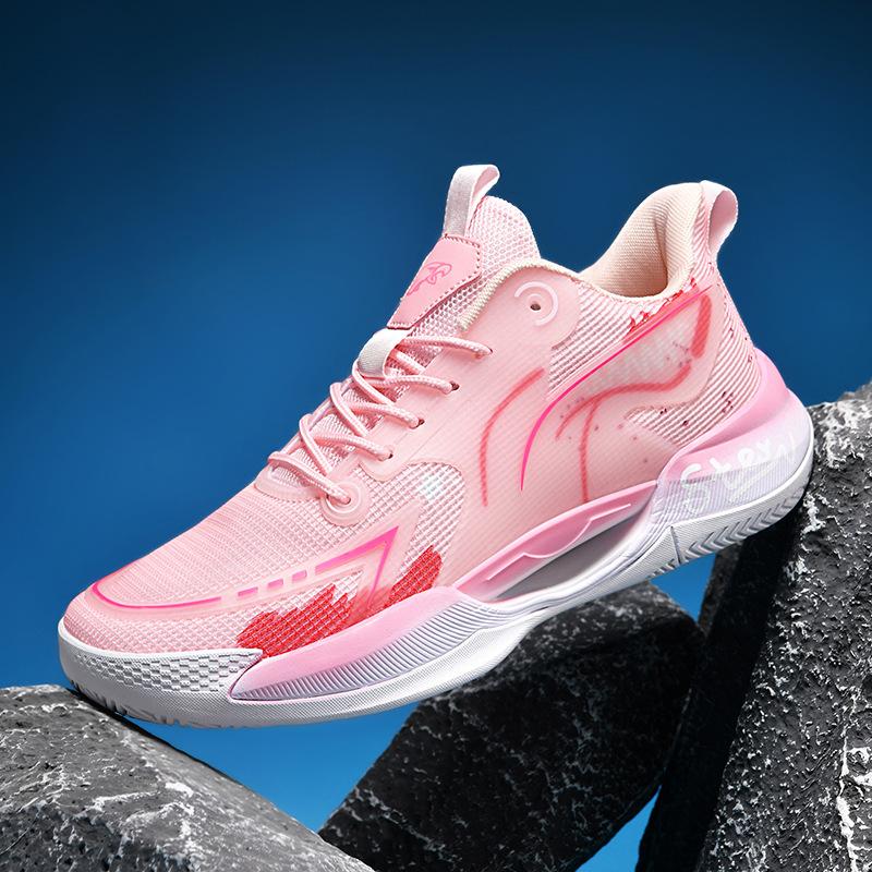 Luminous High-top Basketball Shoes Men's Actual Combat Cement Boots Teenagers Junior High School Primary School Students Big Children's Sports Shoes