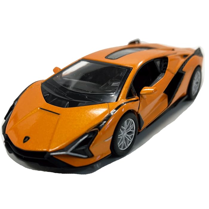 

Lamborghini Cyan Orange KINSMART Инерционная литая машинка 140 оранжевый