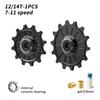MUQZI Derailleur Ceramic Pulley Wheel 11T 12T 13T 14T 7-11 Speed Bike Rear Derailleur Jockey Wheel for Shimano Sram