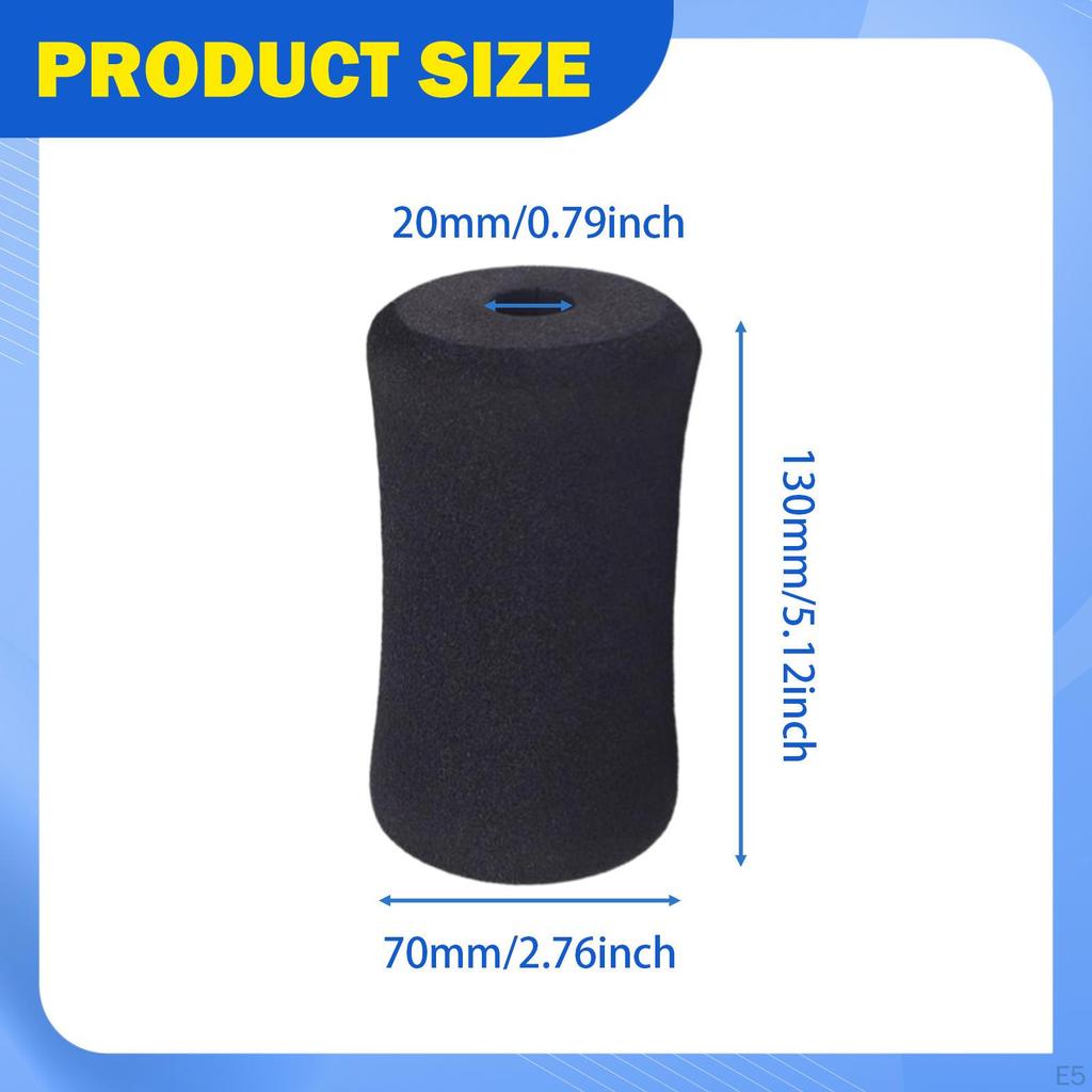 Foam Foot Pad Equipment Part, 20mm Inner Diameter Multipurpose, Easy To Install for Exercise Machine