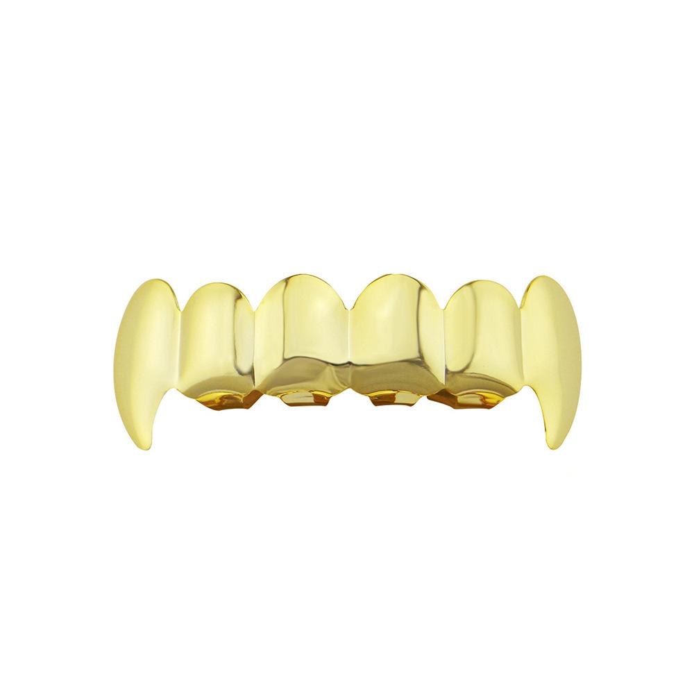 Smooth Six-Tooth Canine Hip Hop Teeth Grill - European and American Style