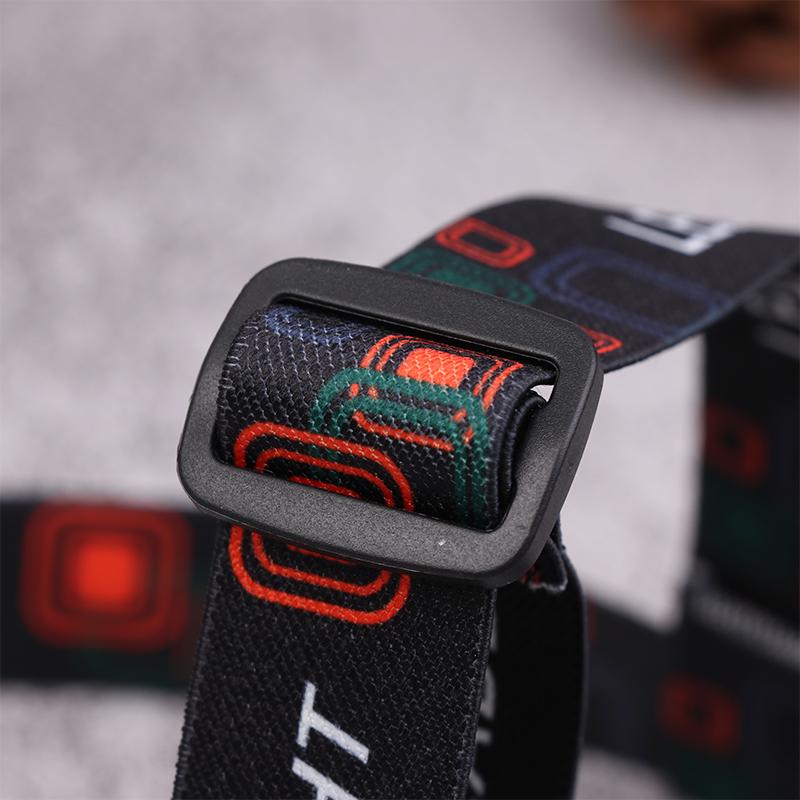 Hohe Leistung Rot/Weiß/Gelb/Blau Licht Vier Lichtquellen USB Wiederaufladbare Stirnlampe Outdoor Langstrecken Notfall-Stirnlampe