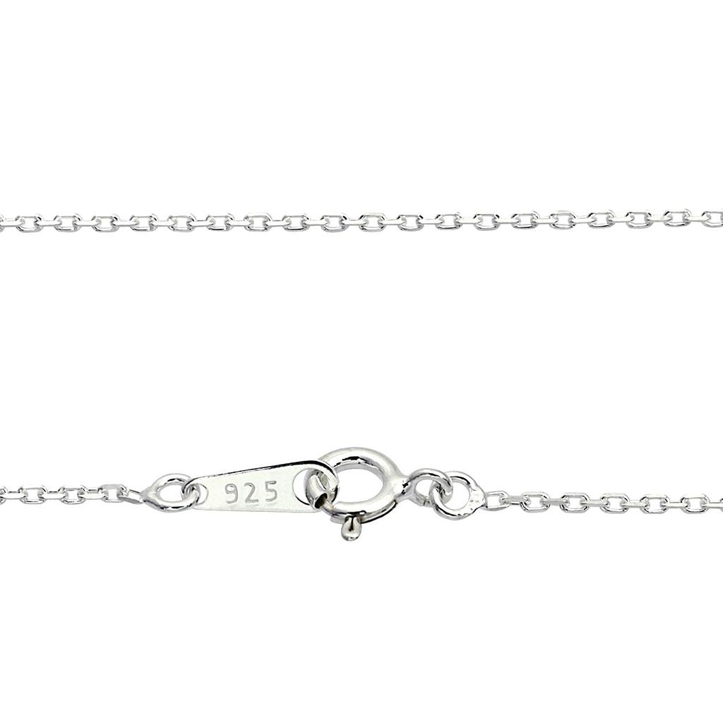[Sears] Azuki 4-sided cut chain necklace, silver (sv 925), 1.2mm width, 40cm