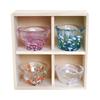 ADERIA Tsugaru Vidro Four Seasons Sake Cup Gift Set In a Dedicated Wooden Box, Made In Japan FS71545 (Sake Cup, Sake Glass, Glass, Cold Sake, Sake Cup