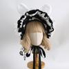 Original Rabbit Ears Cute Lolita Ponet Rabbit Ears Doll Headband Lace Bow Bunny Bnt Multi-color Hair Accessories for Women