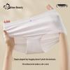 4er-Pack Damen Seiden-Schritt Antibakterielle Mid-Waist Slips