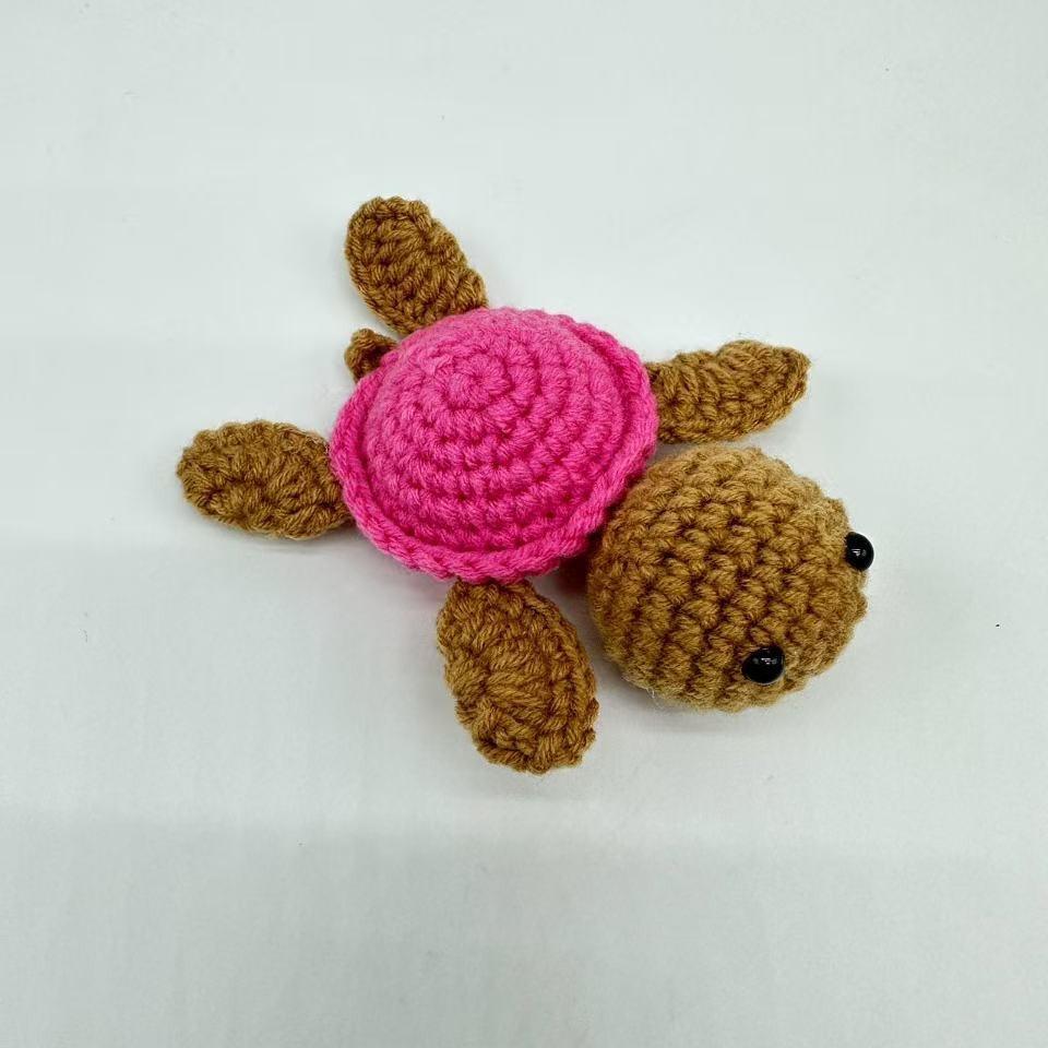 Handmade Crocheted Turtle Doll Home Room Decoration Funny Emotional Support Knitted Sea Turtle Plush Ornament Christmas Gifts