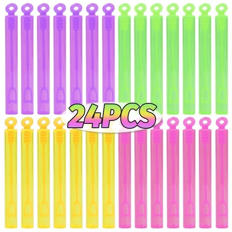 48/10 Pezzi Bottigliette Colorate con Bolle Tubetto Bacchetta Liquido Bottiglie Vuote Sapone Giocattoli per Bambini Decorazioni Bomboniere Festa di Compleanno Matrimonio