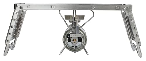 [Amazon.co.jp Exclusive] NANGOGEAR Grill Stand with Wind Shield, 6 Height Adjustments, Adjustable Stand #300, Trivet, Foldable Storage, Camping, 11206