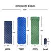 Thickened Outdoor Foldable Moisture-Proof Inflatable Tent Mat, Suitable for Single or Double Use.
