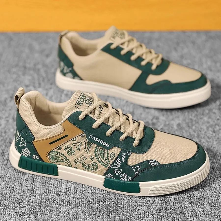 2025 Breathable canvas men's sneakers casual non-slip soft sole large size walking shoes Fashion board shoes flat shoes for men