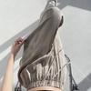 Women Pants Elastic High Waist Adjustable Drawstring Wide Leg Trousers Tie Dye Print Summer