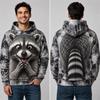 Weihnachten Winter Weihnachtsmann 3D-Druck Hoodies Damen Herren Lässig Streetwear Langarm Kapuzenpullover Pullover Kleidung Oberteil