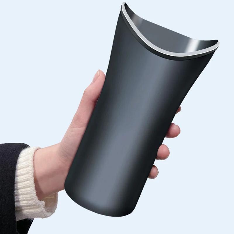 Black Multifunctional Car Umbrella Storage Bucket Plastic Holder Barrel with Hook Universal Auto Trash Storage Box